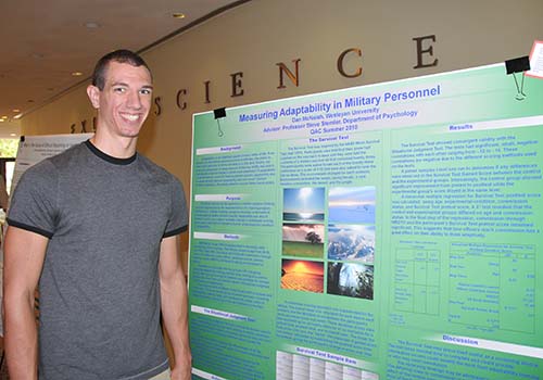 "Measuring Adaptability in Military Personnel." Dan McNeish. Sponsor: Steven Stemler